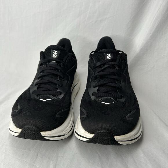 Hoka One One Womens Clifton 10 1162050 Black Running Shoes Sneakers Sz 7 D Wide - Picture 2 of 6